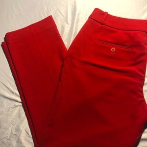 Red dress pants trousers